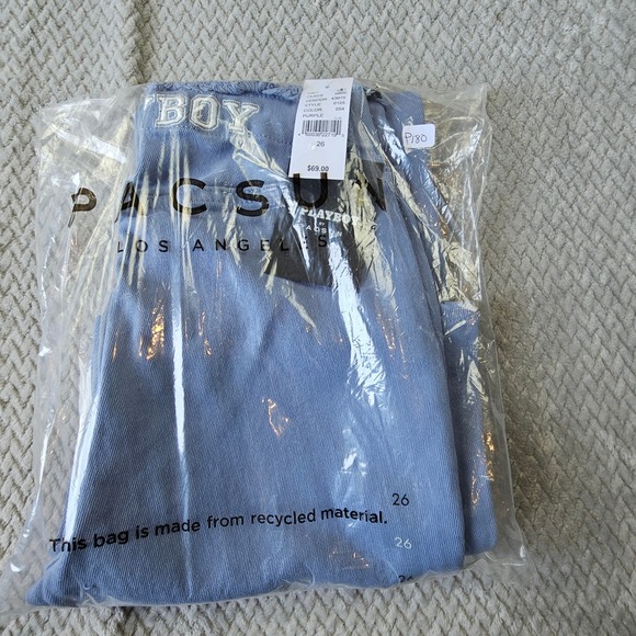 Playboy by PacSun Jeans Womens Size 26 High Rise Ruched Flare Blue NWT - Picture 7 of 7